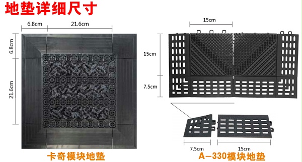 地墊詳細尺寸