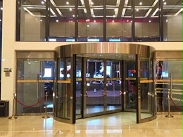 寧波旋轉門保養寧波某大酒店凱必盛兩翼旋轉門保養服務案例