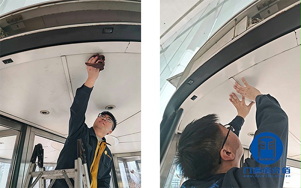 酒店門面煥新術(shù)之旋轉(zhuǎn)門保養(yǎng)工作紀實