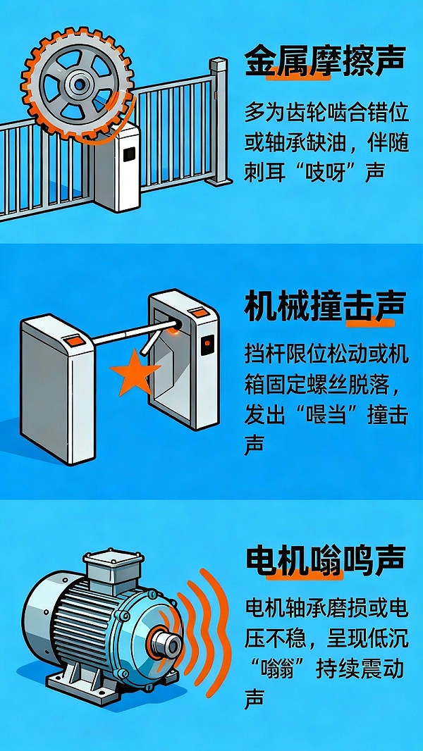 去水印閘機異響圖示