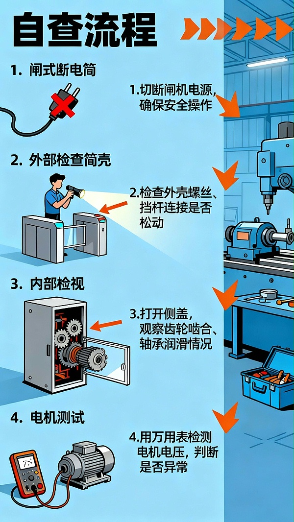 閘機自查流程無水印