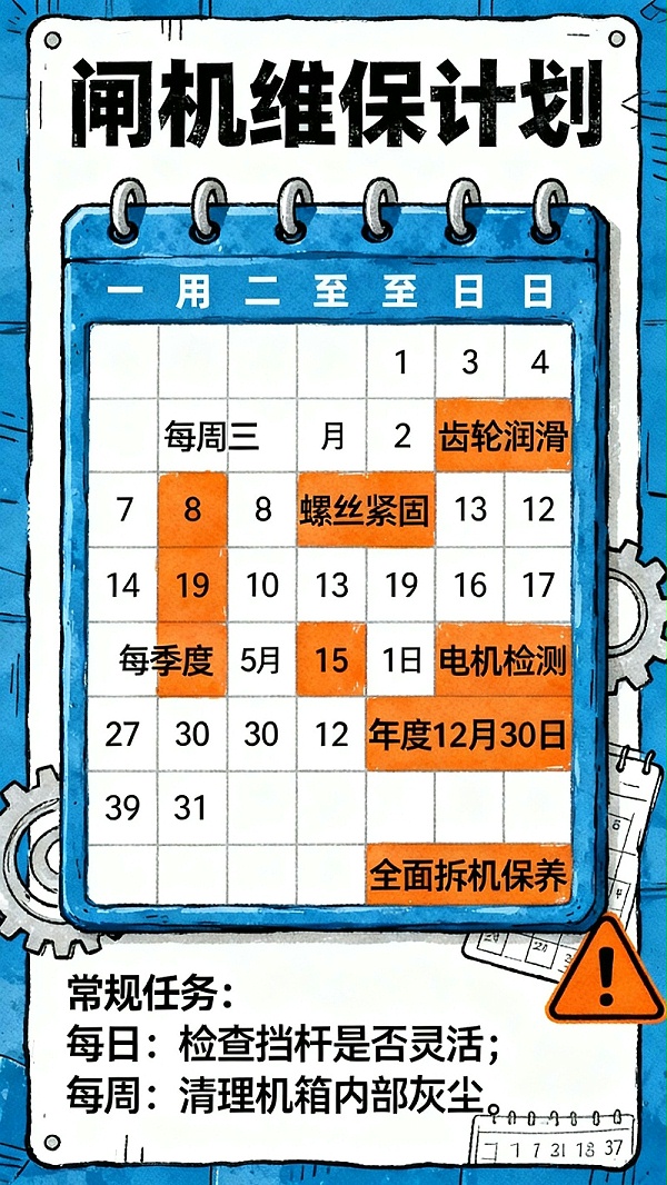 閘機維保計劃表無水印