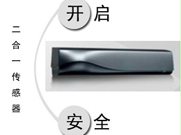 自動門二合一復合型感應器，兼備感應開啟與安全防護功能