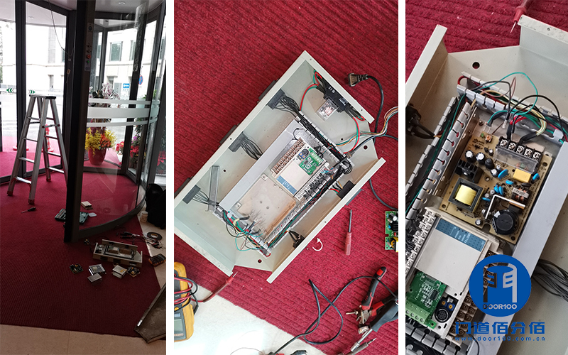 旋轉門配件燒毀故障維修解決實錄