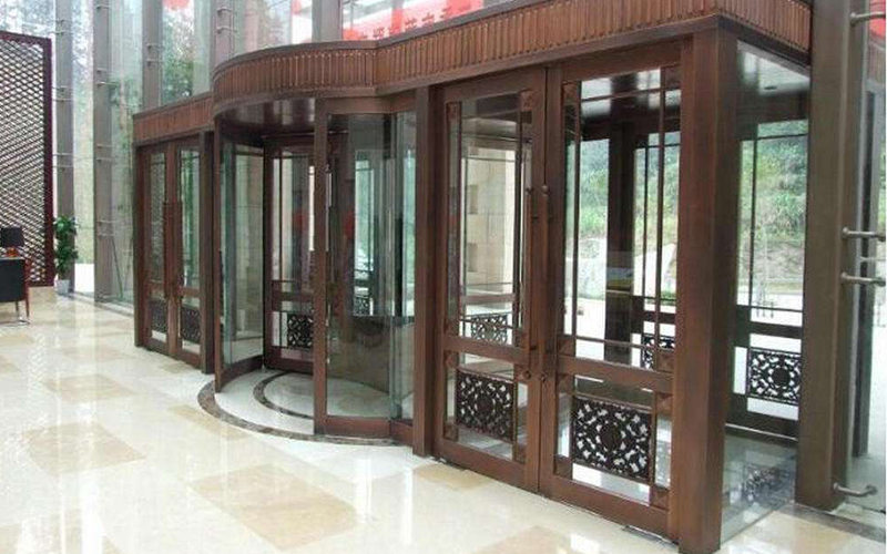 銅旋轉門日常保養維護注意事項