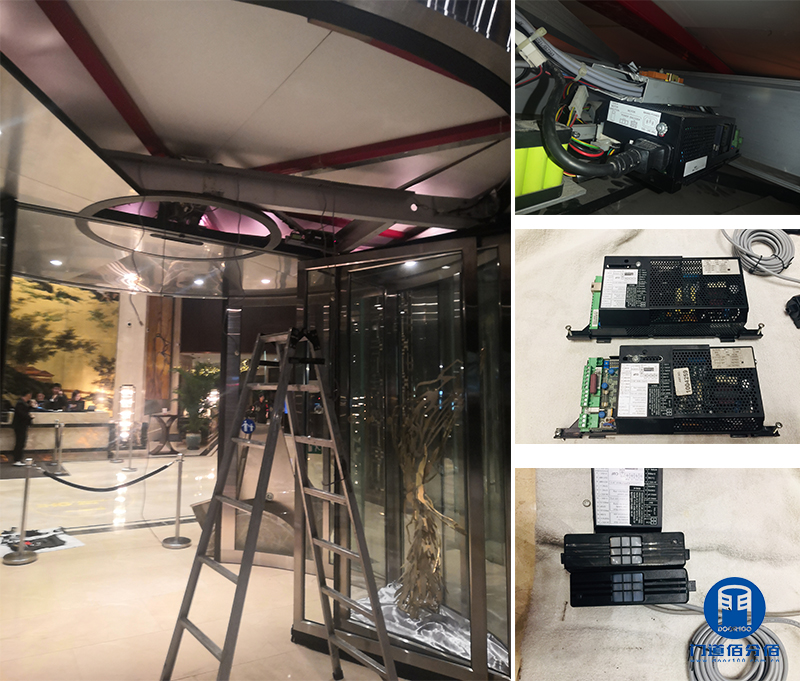 福建福州某洲際酒店自動旋轉門平移功能維修服務案例