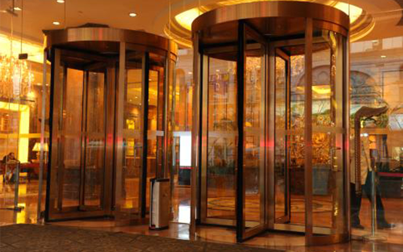 兩組四翼自動旋轉門