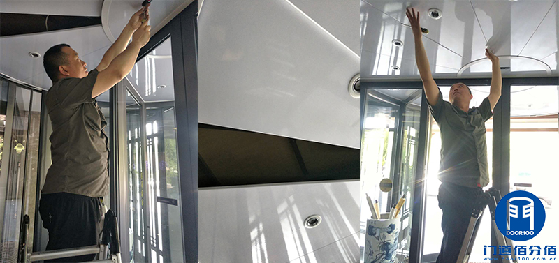 山東濟南市商務大廈出入口轉門保養維護服務