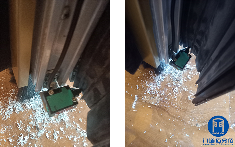 常州某酒店自動兩翼旋轉門足部安全升級服務案例