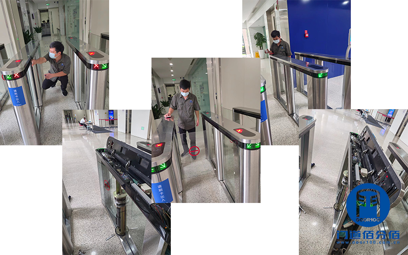 保養案例丨百度大廈寶盾速通門、旋轉門維保服務