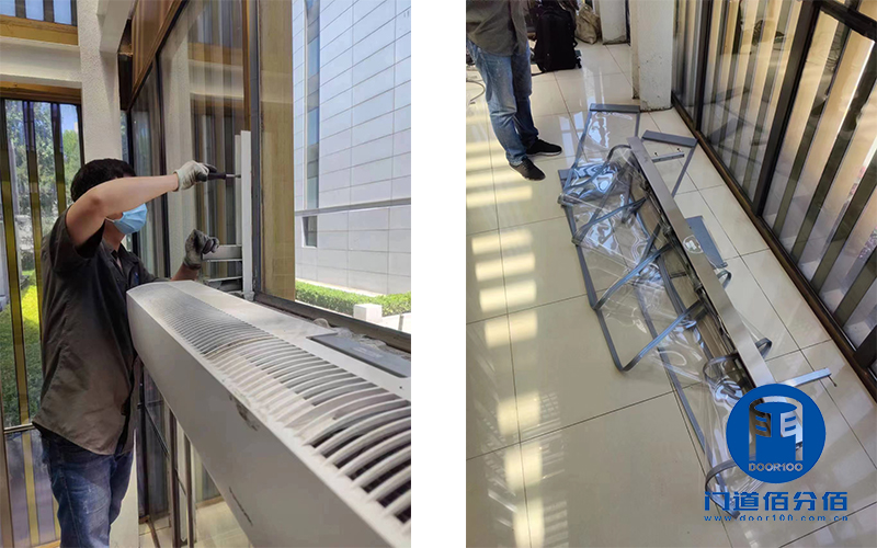 松下自動(dòng)門配件皮帶、掛輪組件維修案例