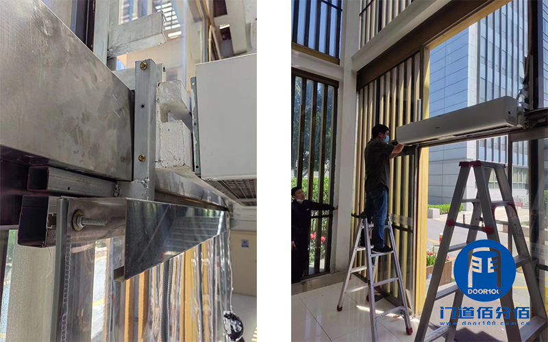 松下自動(dòng)門配件皮帶、掛輪組件維修案例