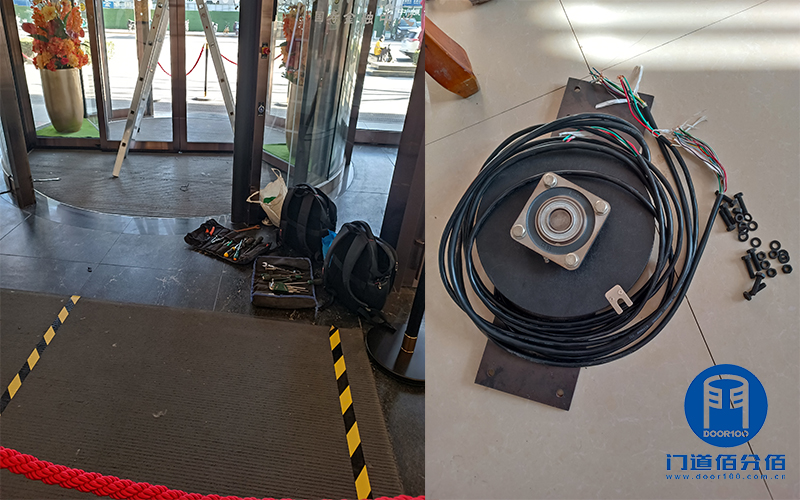 故障維修案例丨自動旋轉門導電滑環更換