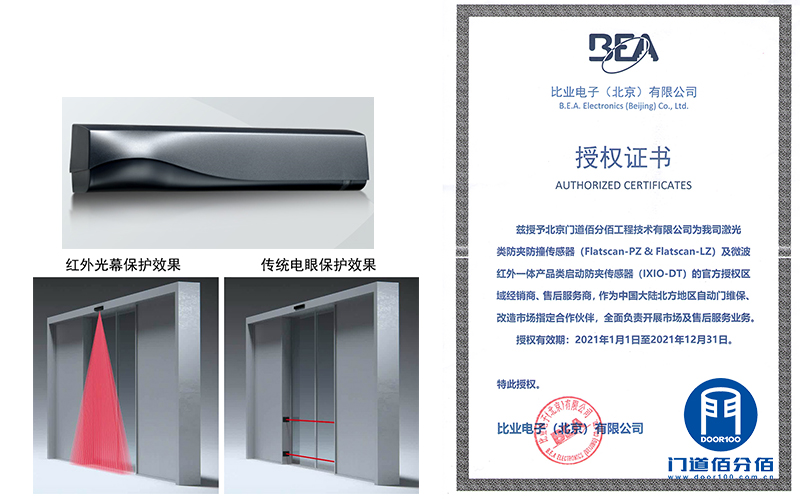 企業(yè)大門自動(dòng)平移門傳感器換新