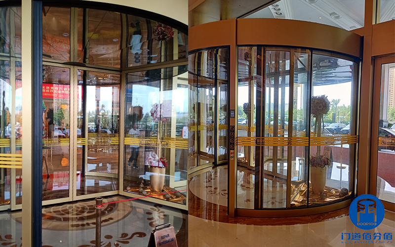 自動兩翼旋轉門足部安全升級方案