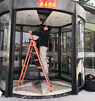 酒店自動旋轉門配件維修