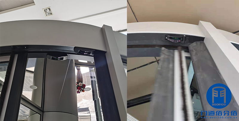 中國建材集團旗下大廈兩翼自動環柱旋轉門工程案例