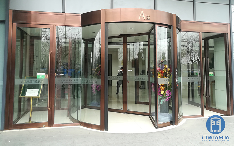 北京某大廈圣維兩翼自動旋轉門保養檢測服務
