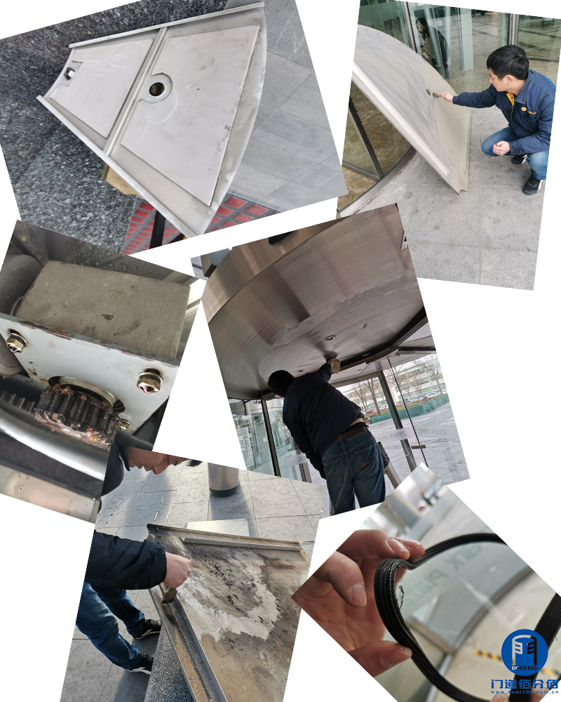 北京軟件園卡巴自動三翼旋轉門保養服務案例