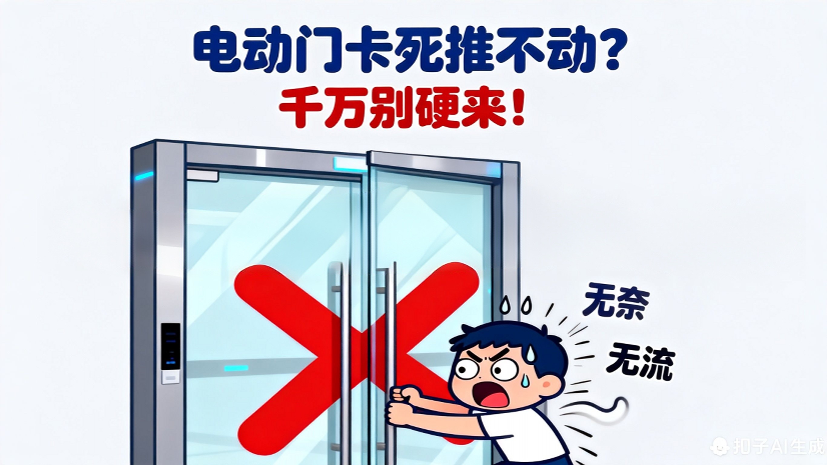 電動門手動推不動？別硬來！這些原因在作祟