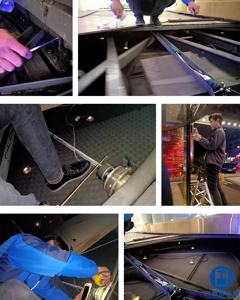 上海黃浦區某酒店兩翼自動旋轉門維護保養服務